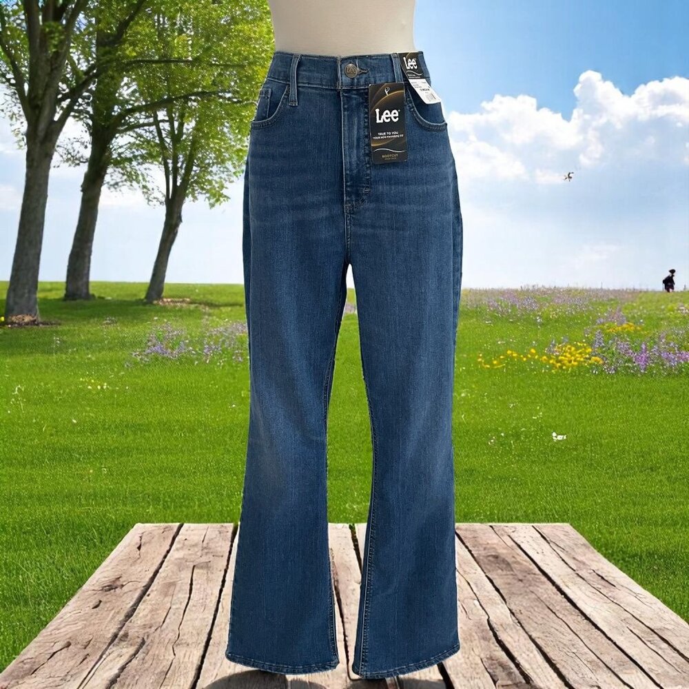 Lee High Rise Bootcut Jeans 16M Reign Again‎ Denim Stretch NWT True Fit Western